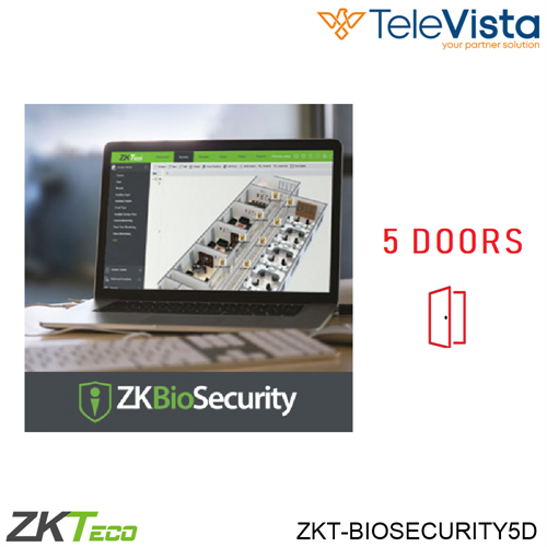 Licenza software ZKBIOSECURITY BASIC 5 DOORS